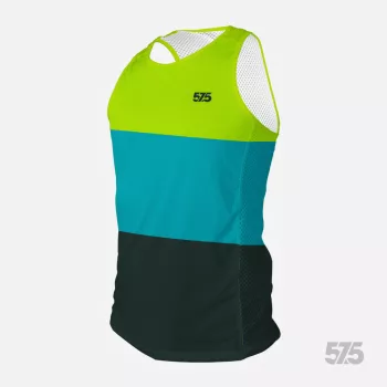 Futópóló ujjatlan férfi - Threestripe Dark Cyan