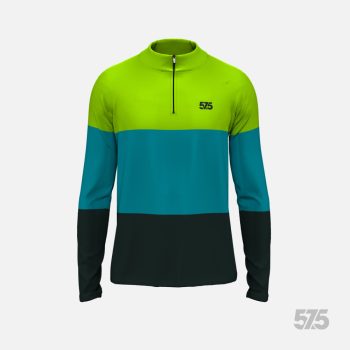 Futófelső hosszú ujjú - Cold Top - Threestripe Dark Cyan