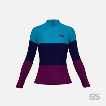   Futófelső hosszú ujjú - Női Cold Top - Threestripe Dark Magenta