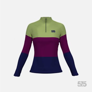   Futófelső hosszú ujjú - Női Cold Top - Threestripe Pale Green