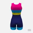 Birkózó mez női - Threestripe Pink - Blue