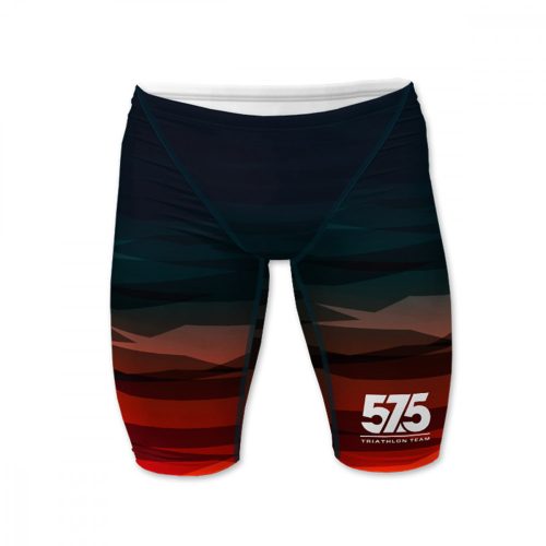 Férfi úszónadrág bermuda - 575 TEAM - Turquoise - Red